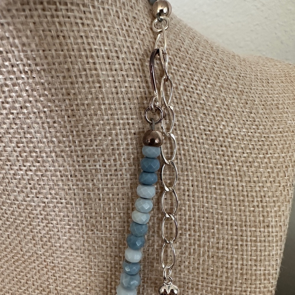 Blue Opal beaded Necklace by Jay King - Picture 9 of 10
